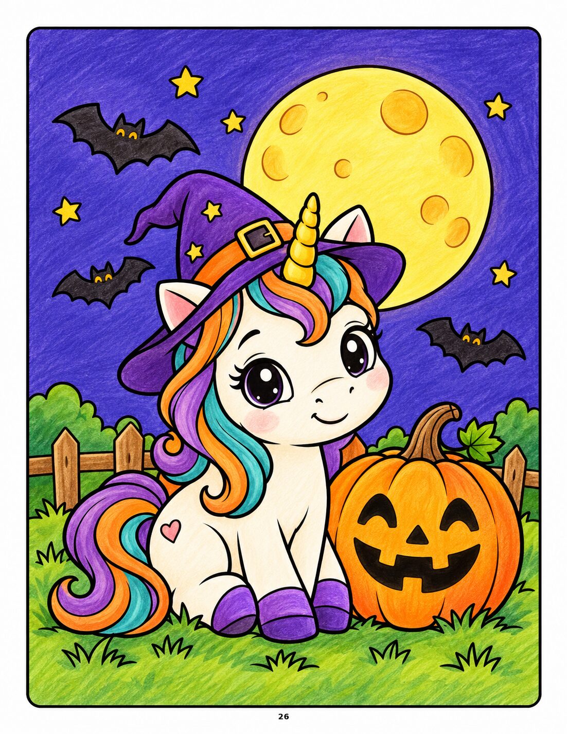 Witchy Unicorn by Moonlight