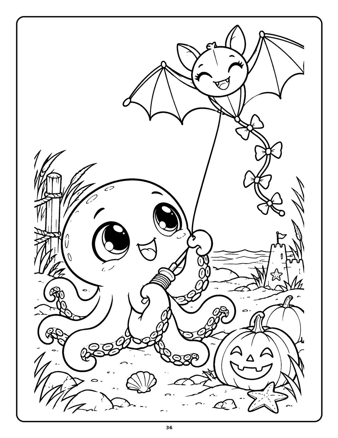 Octopus with a Bat Kite