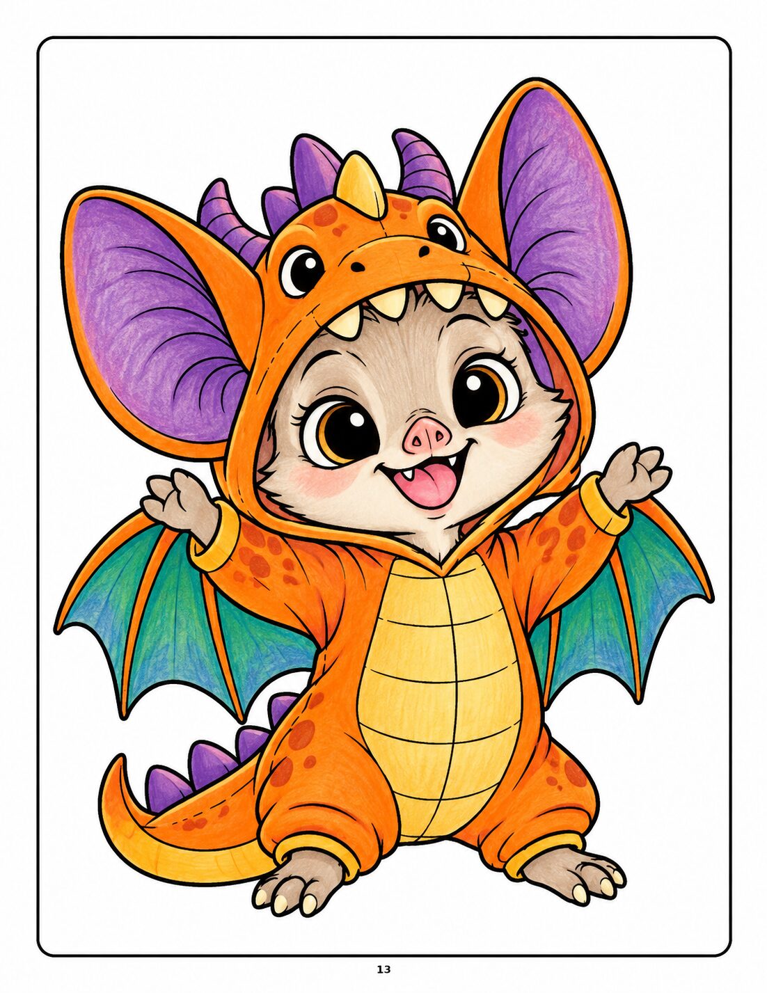Bat in a Dragon Costume