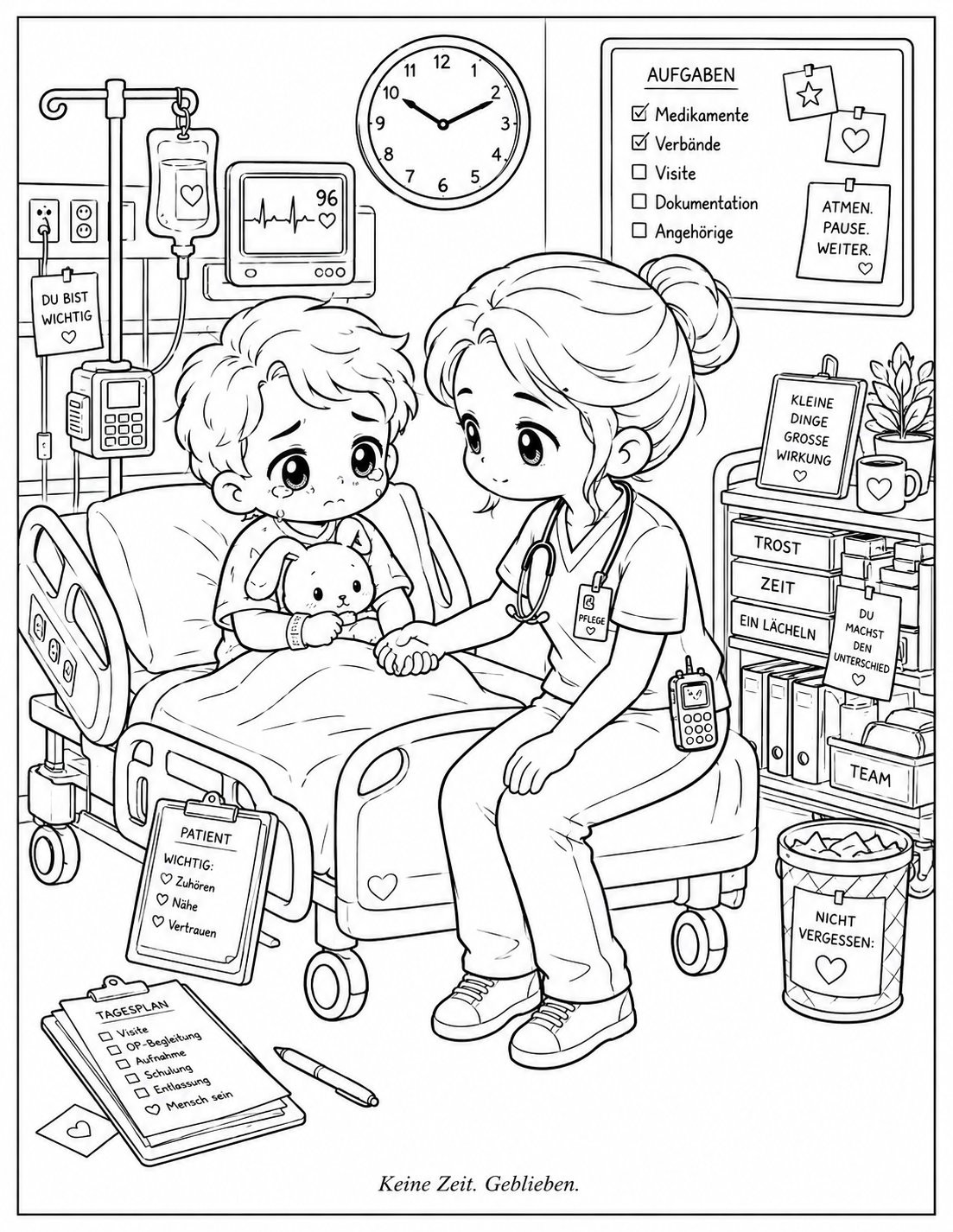 Malbuch Seite – CozyMadness Illustration